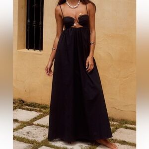 Runaway The Label - Black stone dress